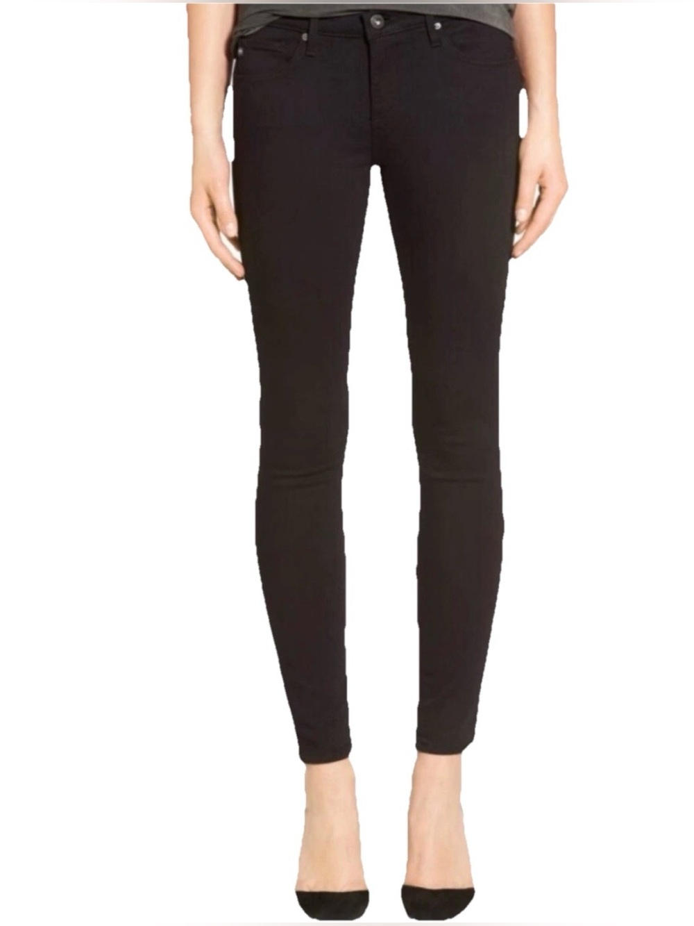 AG Adriano Goldschmied The Legging Ankle Super Skinny Women’s Black Jeans Sz 27